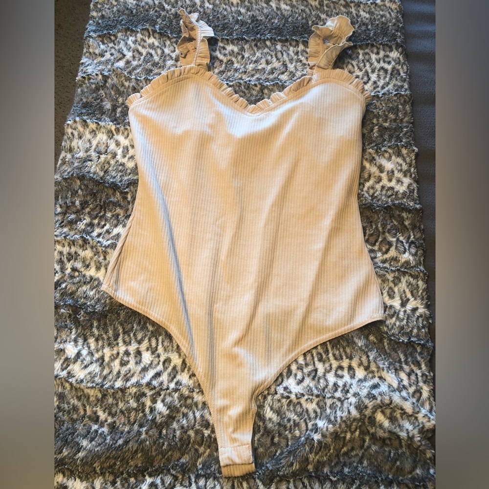 Pink Lily Ruffle Bodysuit